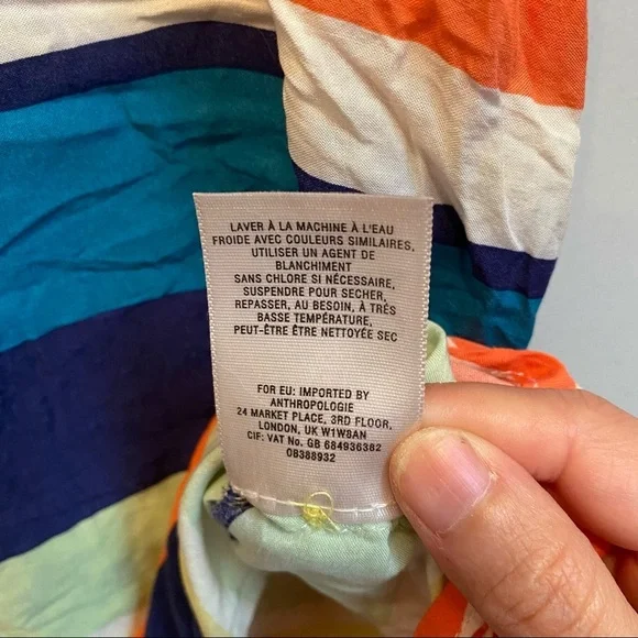 Maeve Anthropologie Sleeveless Button Down Blouse Size 8 - Picture 6 of 7